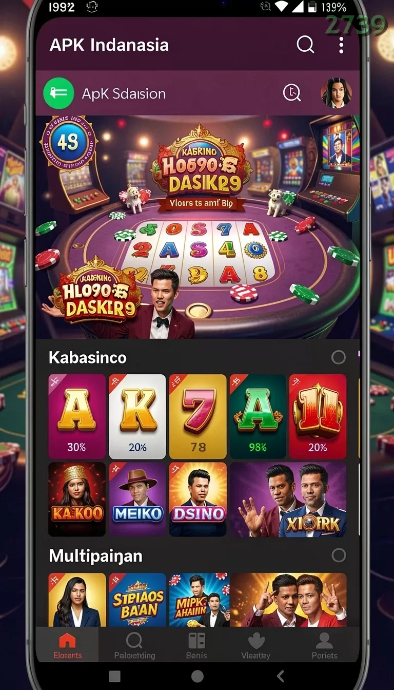 Cuplikan layar KINGSLOT — halaman utama