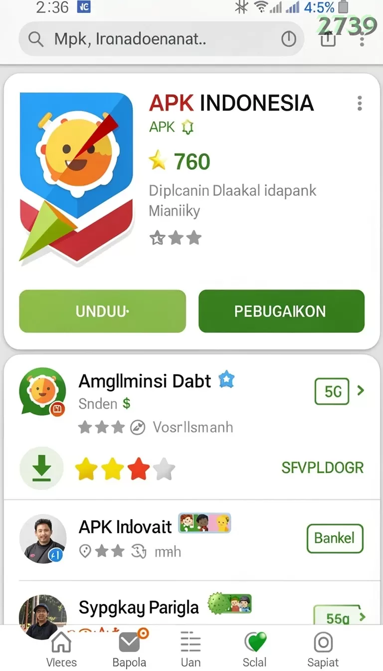 Cuplikan layar CACOR78 — halaman utama