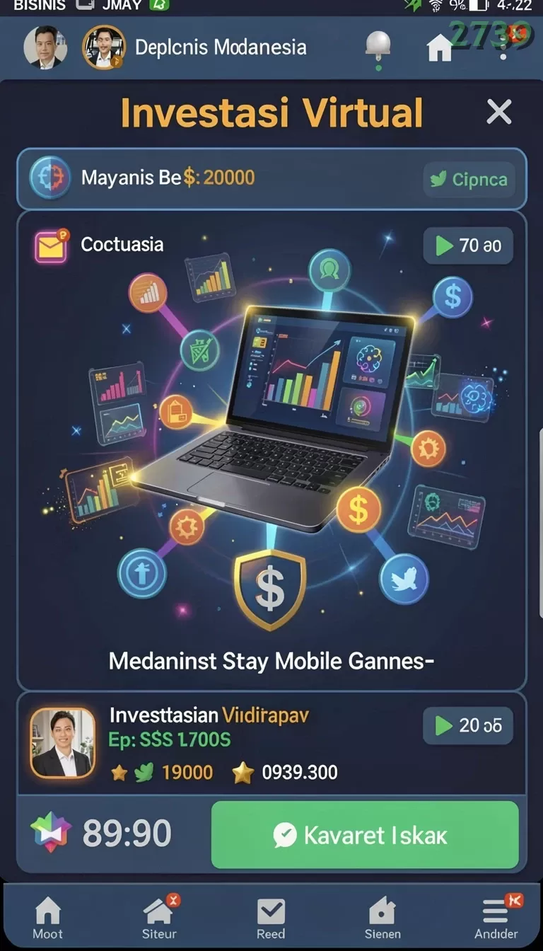 Cuplikan layar KINGSLOT — menu navigasi